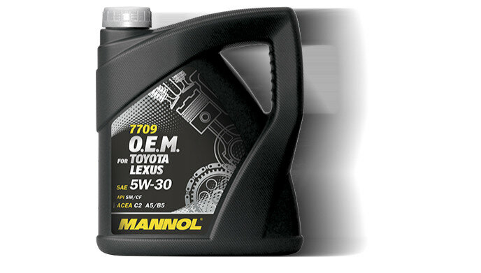 MANNOL 7709 O.E.M. for Toyota Lexus SAE 5W-30 (4л.) Синт.моторное масло API SM/CF; ACEA A5/B5 METAL