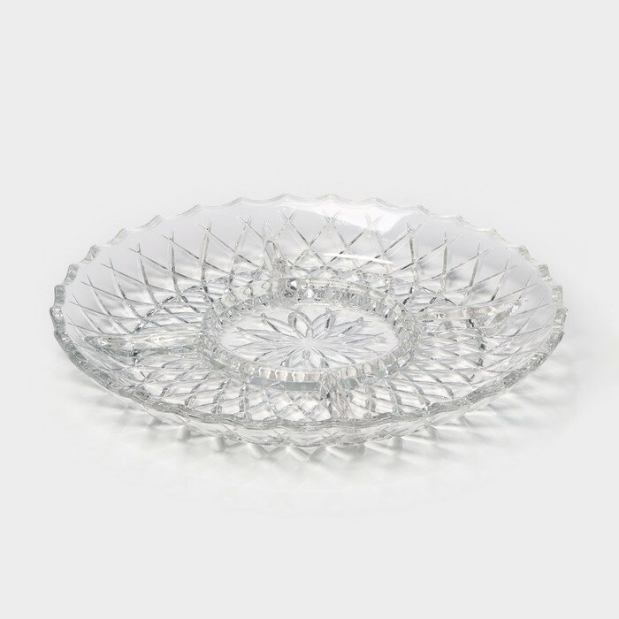 фото Kaveh Менажница стеклянная MICHELE, d=28,5 см