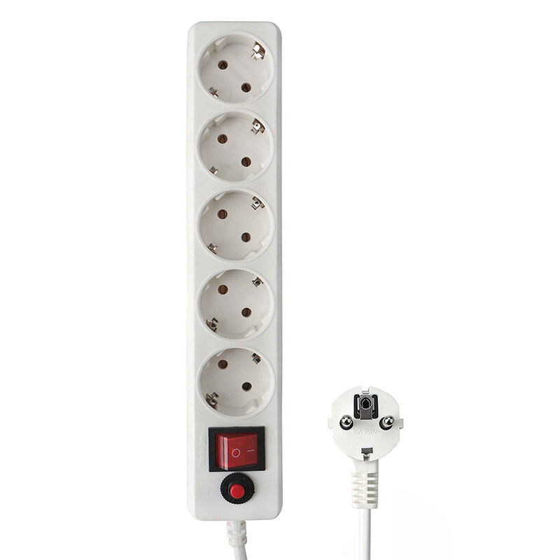 Сетевой фильтр Гарнизон 5 Sockets 3m White EHLW-2