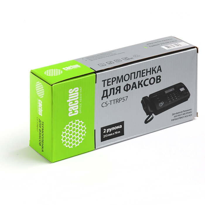 Термопленки CACTUS для факсов Panasonic KXF-A57A ( CS-TTRP57 )