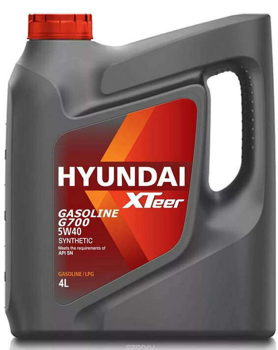 Масло моторное HYUNDAI XTeer Gasoline G700 SN 5W40 4л масло моторное 1041136