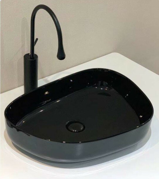 Раковина накладная BelBagno BB1435 Nero