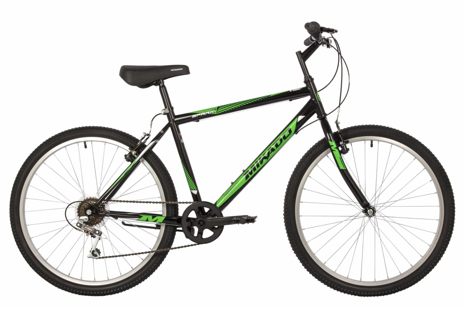 Велосипед MIKADO SPARK 1.0 26" (2022) (Велосипед MIKADO 26" SPARK 1.0 зеленый, сталь, размер 18")