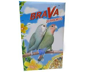 Корм для средних попугаев brava 400г