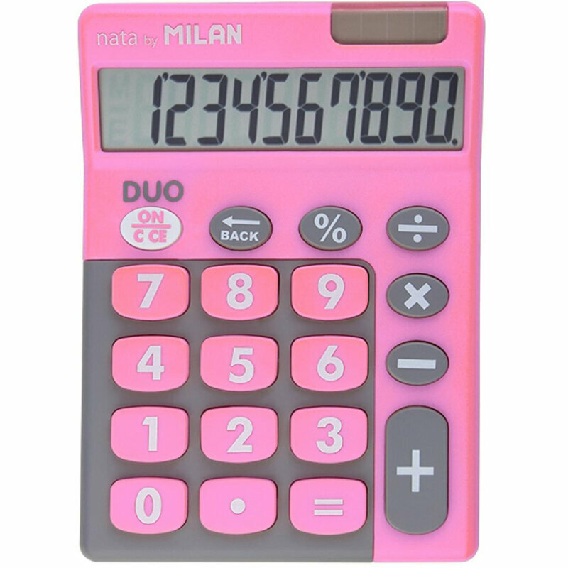 Калькулятор настольный Milan 150610TDPBL 10-разрядный розовый