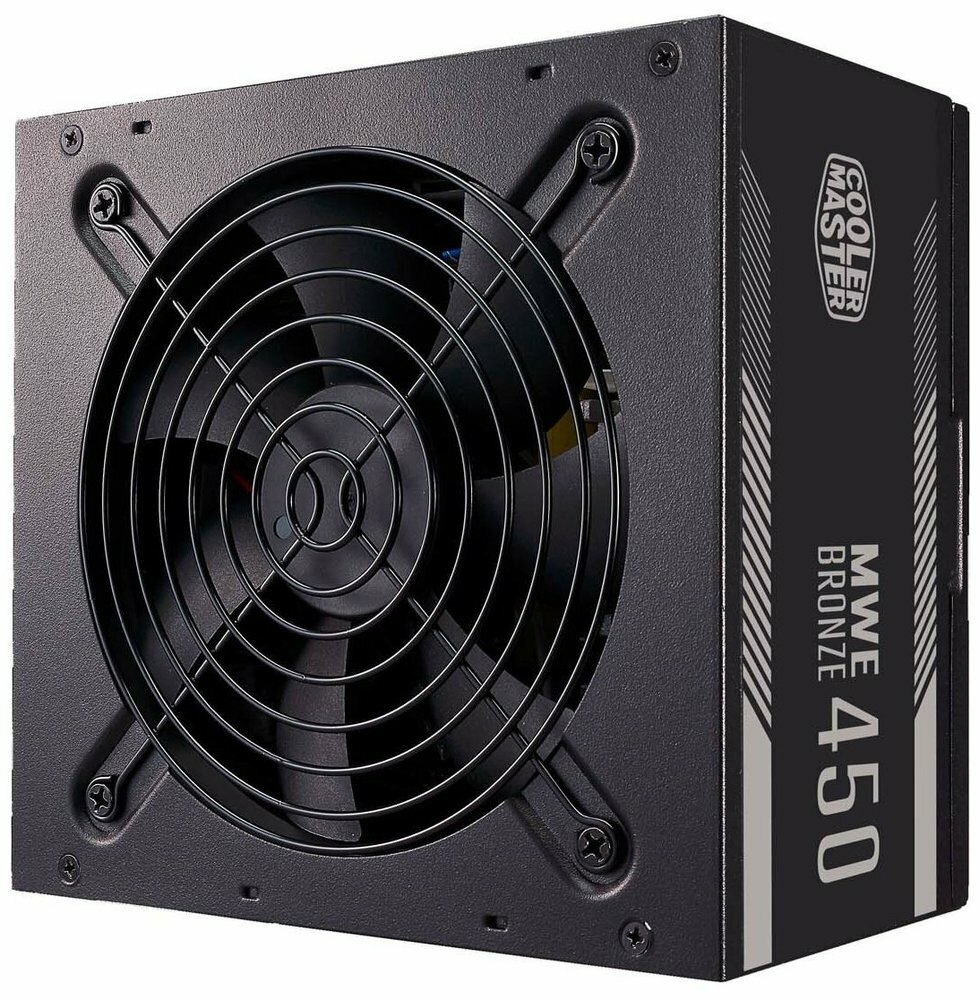 Блок питания Cooler Master ATX 450W MWE Bronze 450W V2 80+ bronze (24+4+4pin) Apfc 120mm fan 6xSATA .