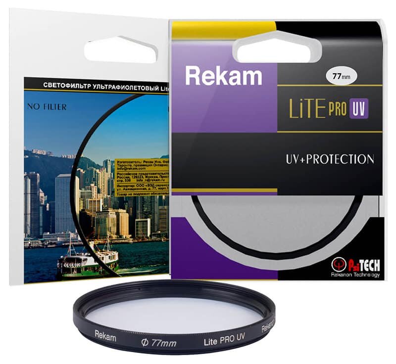 Защитный светофильтр Rekam Lite PRO UV 77 мм.