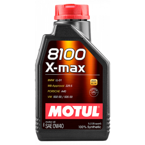 Синтетическое моторное масло Motul 8100 X-max 0W40