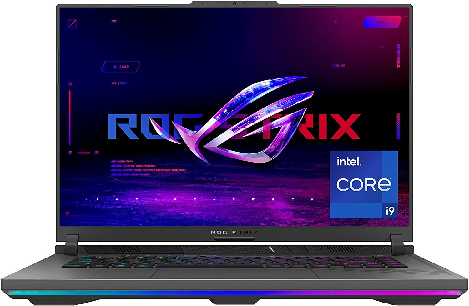 Ноутбук ASUS ROG STRIX G16 G614JI-AS94 (Intel Core i9 13980HX 2200MHz/ 16"/ 1920x1200 165Hz 100%sRGB/ 16GB DDR5/ 1TB SSD/ NVIDIA GeForce RTX 4070 8GB 140W/ Win 11 Home)