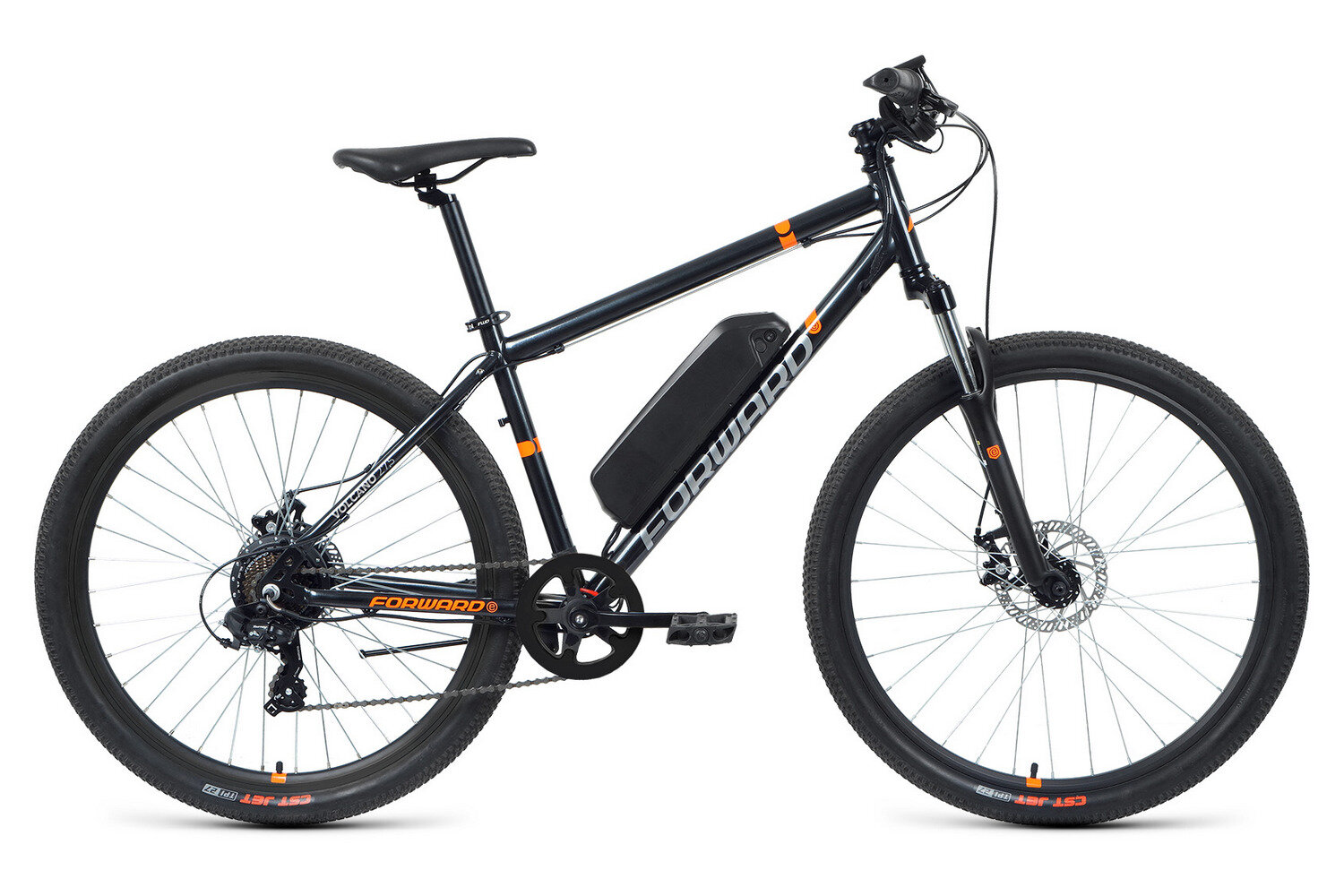 Электровелосипед Forward Volcano 27.5 2.0 Disc 250W, год 2021, цвет Синий, ростовка 17