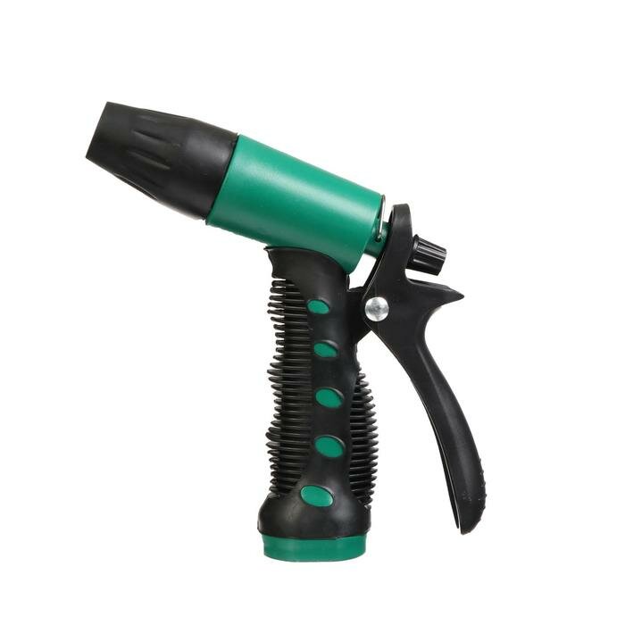 Greengo Набор: пистолет-распылитель, регулируемый, коннекторы 1/2" (12 мм), адаптер 1/2"−3/4" (12 мм−19 мм), пластик - фотография № 2