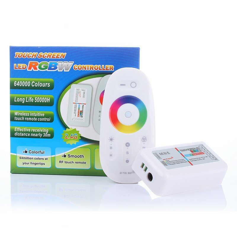 Touch Радиоконтроллер RGBW/RGBW.White, белый , 2,4 Гц , 24А - фотография № 1
