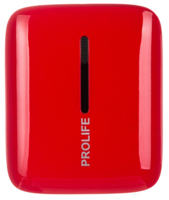 Универсальные внешние аккумуляторы Prolife Аккумулятор Prolife PWB01-10000 Red
