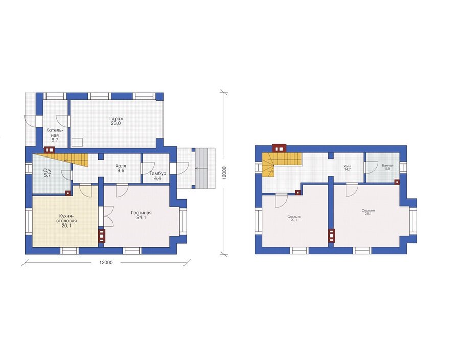 Проект дома Plans-54-69 (158 кв.м, газобетон) - фотография № 3