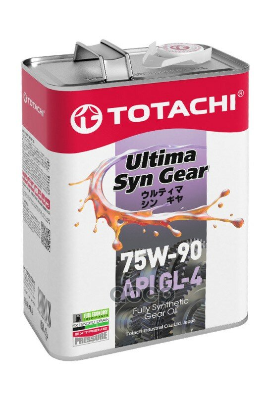 Totachi Ultima Syn-Gear 75W-90 Gl-4 4Л TOTACHI арт. G3504