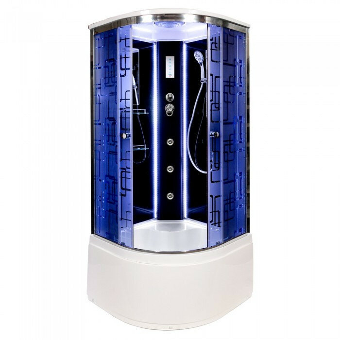 deto Душевая кабина Deto BМ4590 LED с гм. BLACK