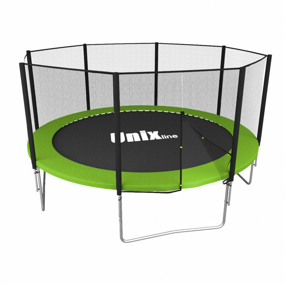 Батуты с сеткой UNIX line Батут с сеткой UNIX line Simple 12 ft Green outside