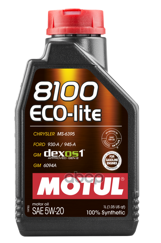 MOTUL 8100 Eco-Lite 5W-20 100% Synth. 1 L
