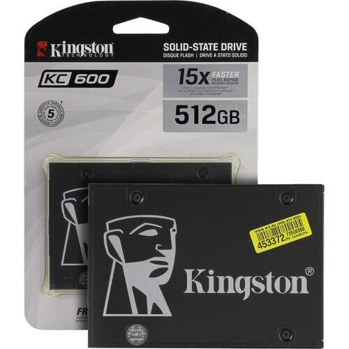 Твердотельный накопитель Kingston KC600 512 ГБ SATA SKC600/512G