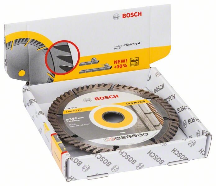 10 Алмазных отрезных кругов Bosch Stf Universal 150-22.2 (2608615062)