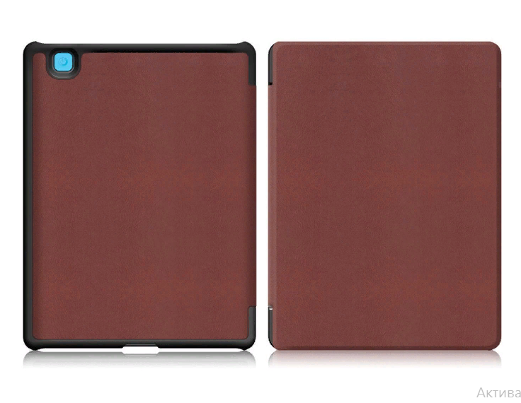 Чехол-обложка MyPads для электронной книги Kobo Aura H2O коричневый кожаный
