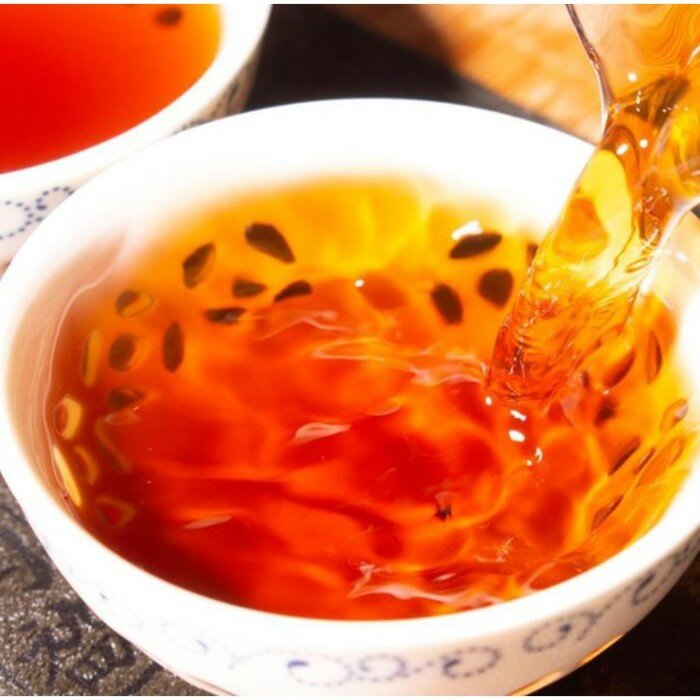 Китайский выдержанный чай "Шу Пуэр. Menghai wei ", 100 г, 2020 г - фотография № 4