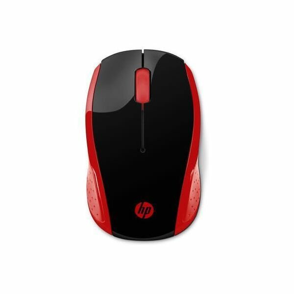 HP Wireless Mouse 200 Red оптическая (1000dpi) (2HU82AA)