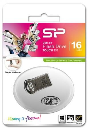 Флешка USB 16Gb Silicon Power T01 SP016GBUF2T01V1K черный