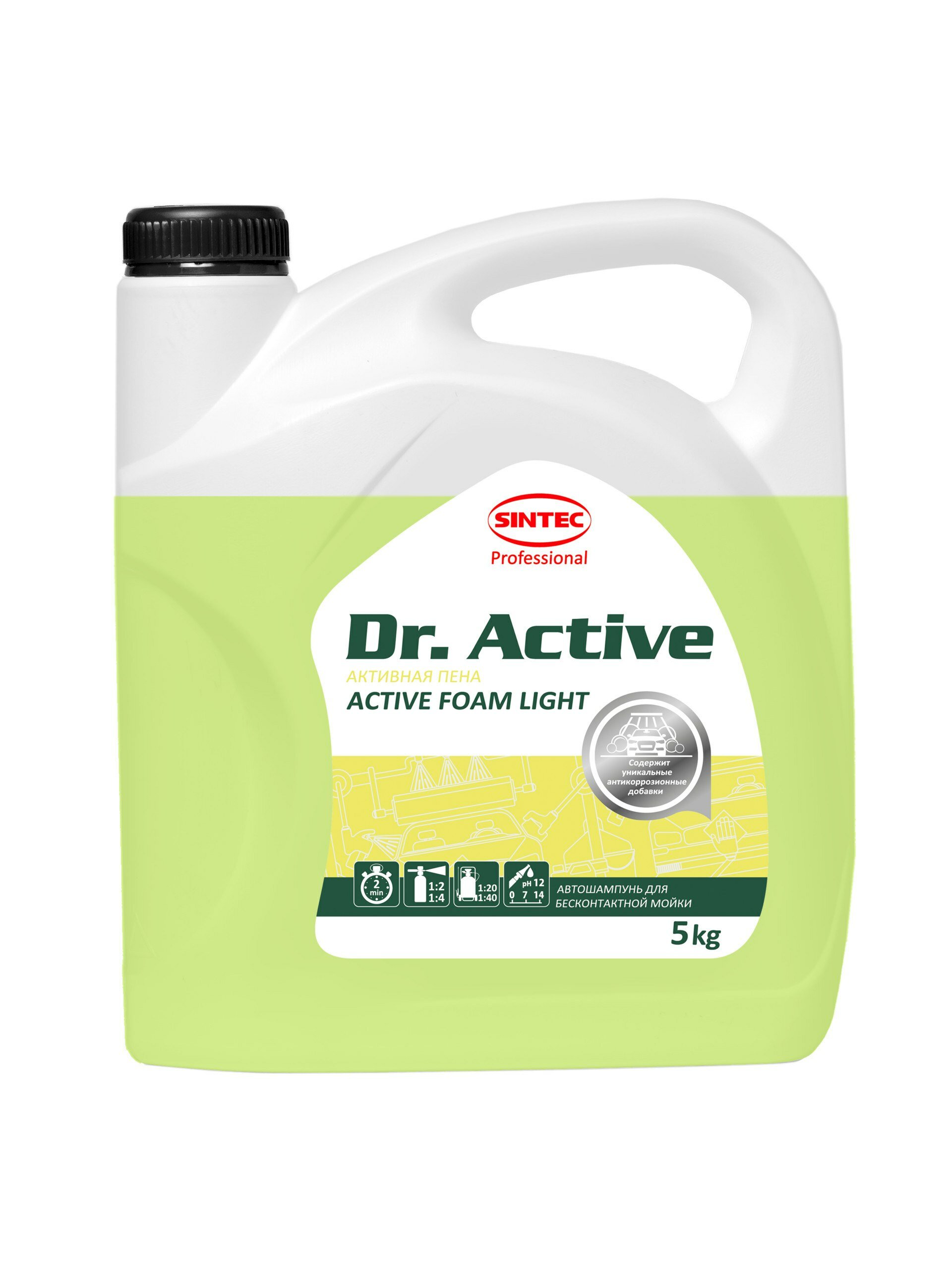 Автошампунь (активная пена) "active foam light" 5кг dr.active