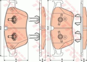 Колодки тормозные передние Mercedes M-Class/R-Class 06>11 TRW GDB1794