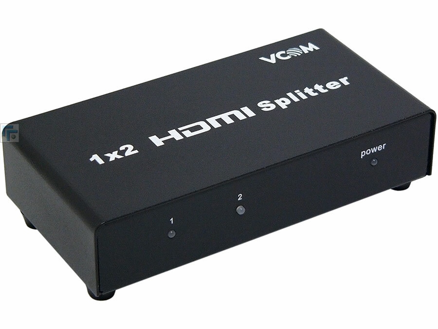 Разветвитель HDMI на 2 монитора, VCOM DD412A