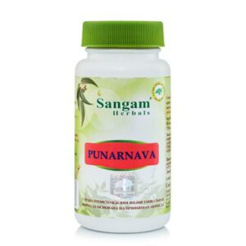 Пунарнава чурна в таблетках по 700 мг Sangam Herbals 60 штук