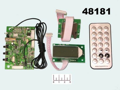 Радиоконструктор КИТ MP3503DAI FM тюнер USB/SD-MP3/WMA плеер темброблок пульт ДУ