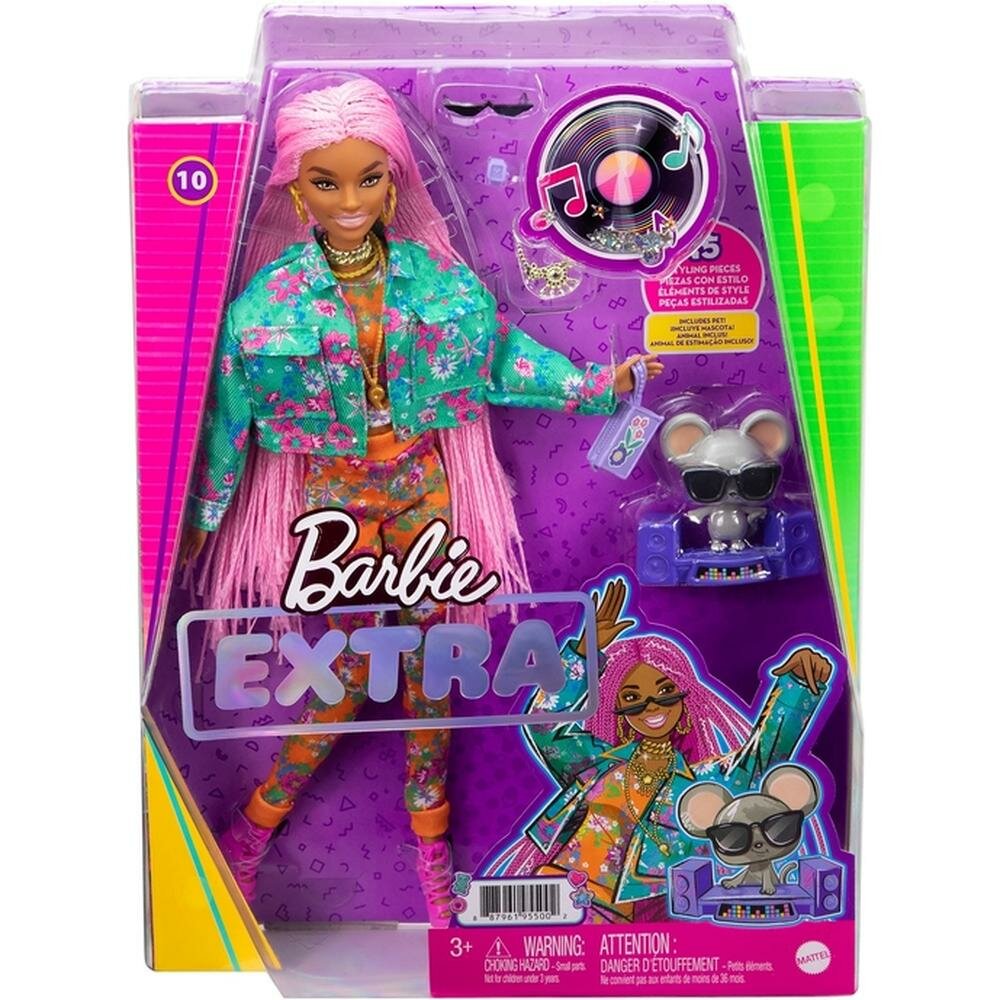 Кукла Mattel Barbie Экстра - Кукла с розовыми косичками GXF09