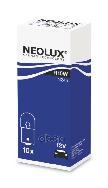 Лампа 12V R10w Ba15s Neolux Neolux арт. N245