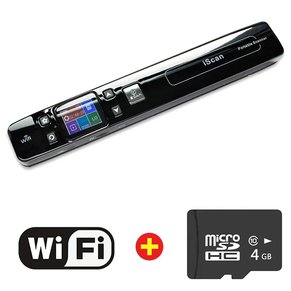 Сканер фотографий A4 Mini Iscan, портативный, высокоскоростной, Wi-Fi, 1050 точек/дюйм