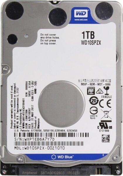 Жесткий диск 2,5" 1Tb WD WD10SPZX .