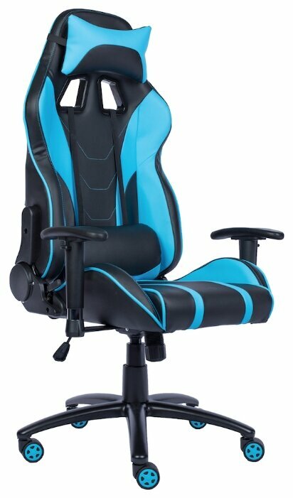 Кресло игровое Everprof Lotus S16 экокожа blue/black