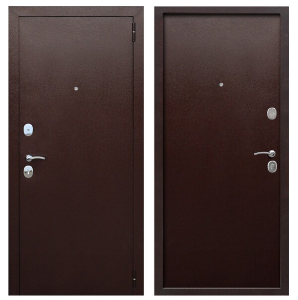 Входная дверь Цитадель (Ferroni) Гарда Мини Металл/металл Медный антик 860x1900 Петли справа
