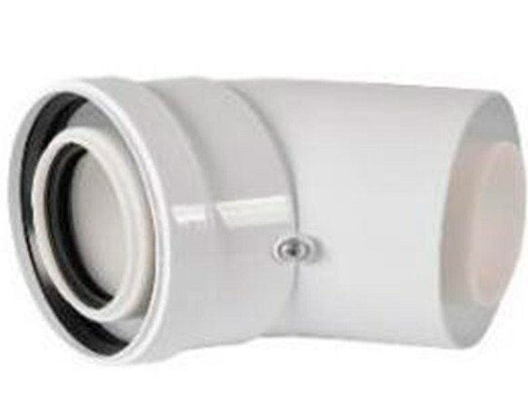 фото Rommer Отвод конденсационный угол 90гр. Ø80