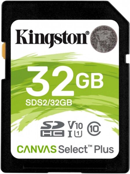 Карта памяти SDHC KINGSTON Canvas Select Plus 32GB (SDS2/32GB)