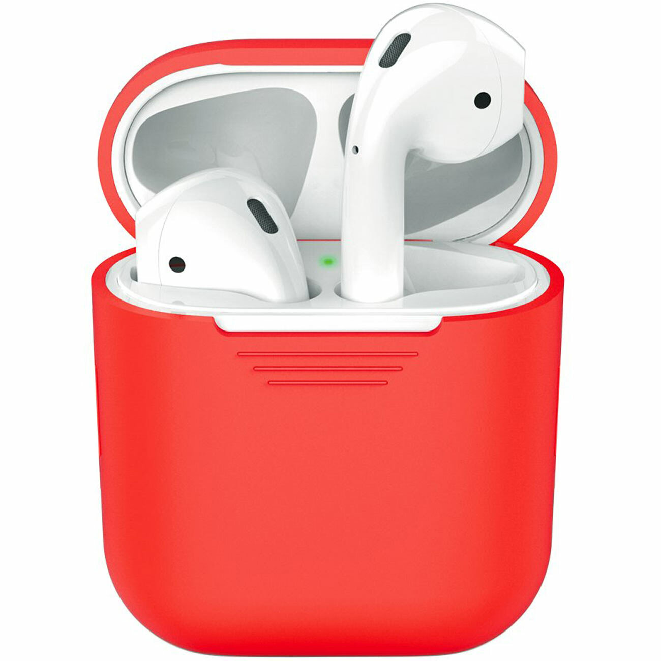 Чехол Deppa для футляра наушников Apple AirPods, силикон, сиреневый - фото №1