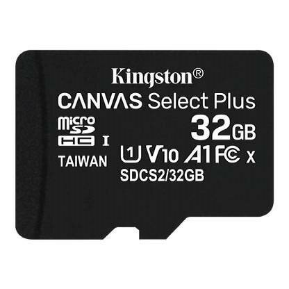 Карта памяти microSD 32GB Kingston microSDHC Class 10 UHS-I U1 Canvas Select Plus (SD адаптер) SDCS2/32GB
