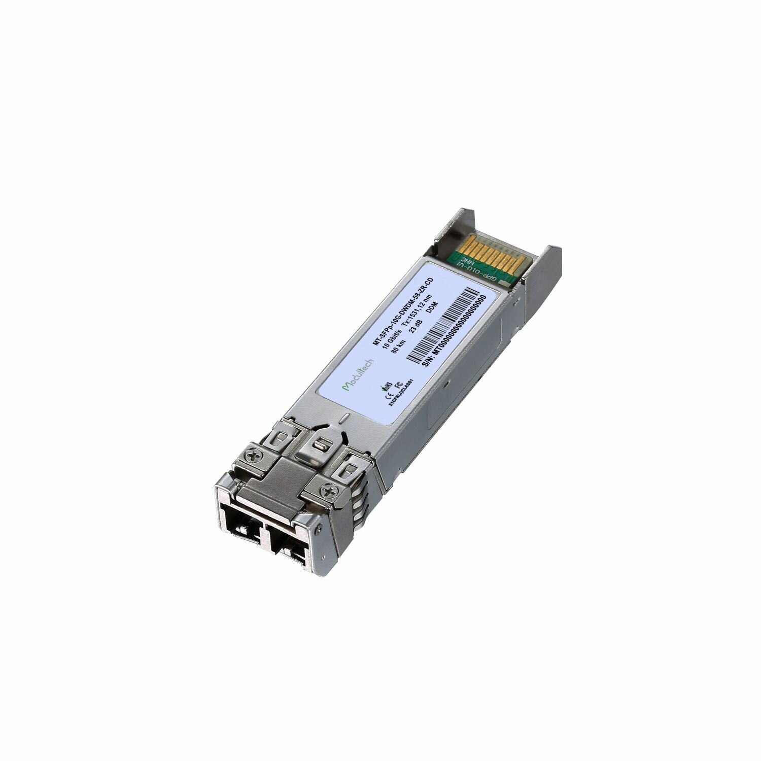 Модуль SFP+ DWDM 10 Гбит/с, 80 км, 58 CH, 1531,12 нм, SMF, LC