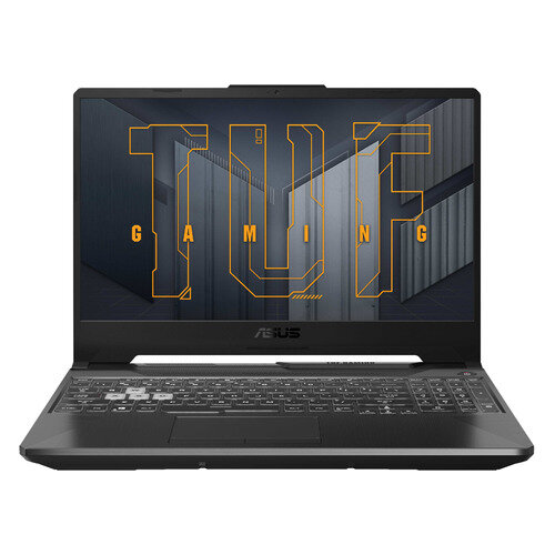 Ноутбук игровой ASUS TUF Gaming F15 FX506HCB-HN1138, 15.6", IPS, Intel Core i5 11400H 2.7ГГц, 6-ядерный, 8ГБ DDR4, 512ГБ SSD, NVIDIA GeForce RTX 3050 для ноутбуков - 4 ГБ, без операционной системы, серый [90nr0723-m04800]