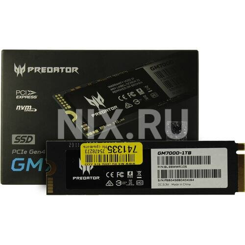 Накопитель SSD 1Tb Acer Predator GM7000 (BL.9BWWR.105)