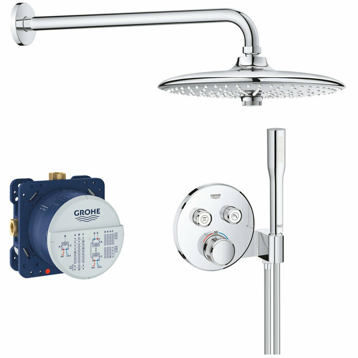 Душевой комплект, Grohe Grohtherm SmartControl, хром, (34744000)