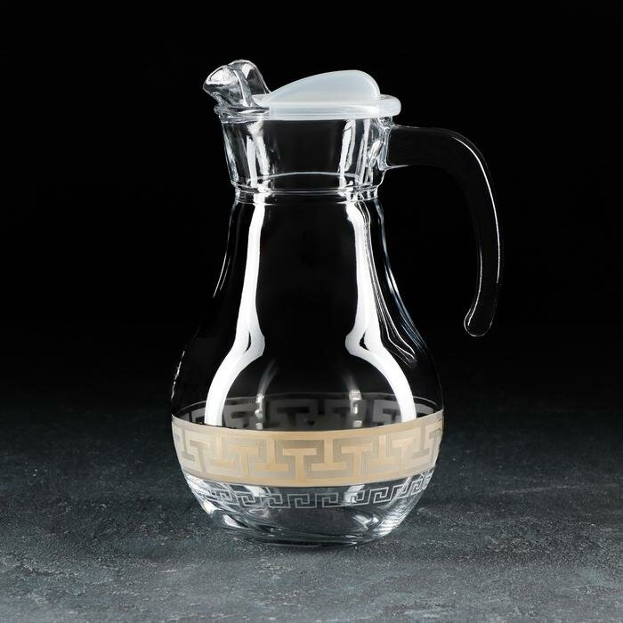 фото Кувшин для воды «Греческий узор», 1 л