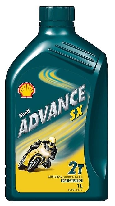 Масло моторное двухтактное Shell Advance SX 2T 1л