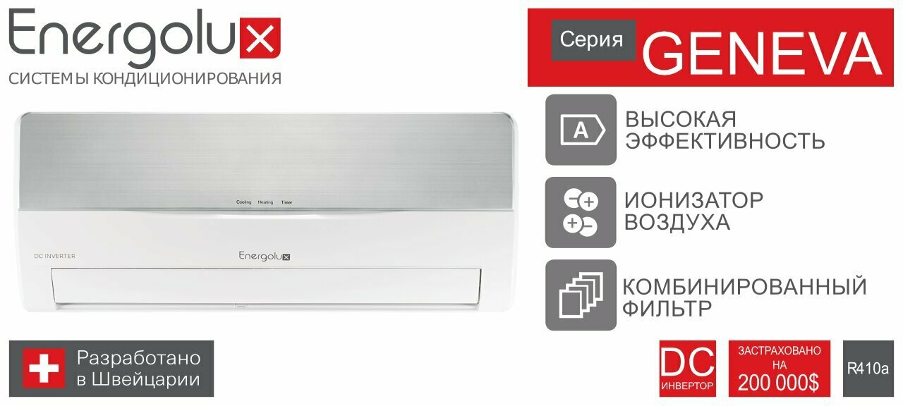 Сплит-система инвертор Energolux SAS07G3-AI/SAU07G3-AI - фотография № 2